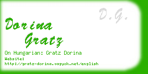 dorina gratz business card